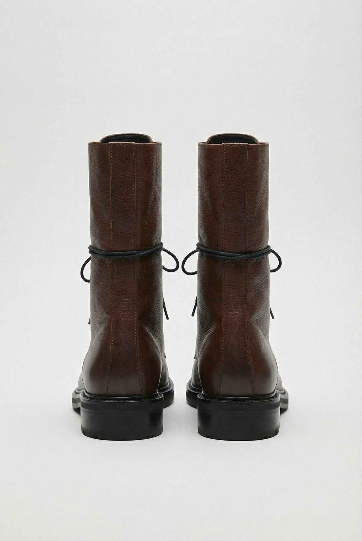 Eliza | Brown lace-up ankle boots
