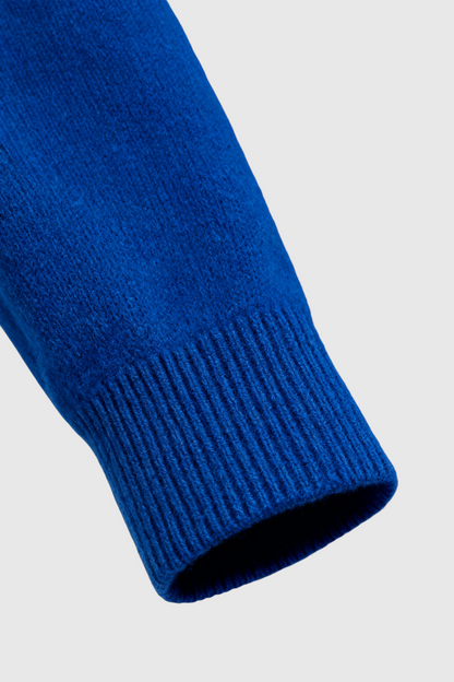 Vivienne | Dark Blue V-Neck Sweater