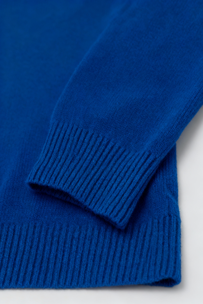 Vivienne | Dark Blue V-Neck Sweater