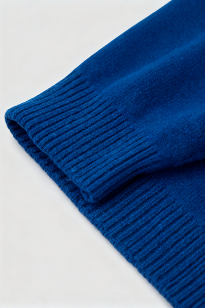 Vivienne | Dark Blue V-Neck Sweater