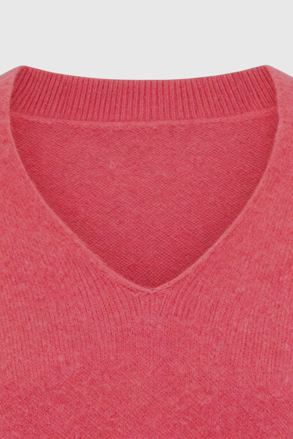 Margot | Pink Red V-Neck Sweater