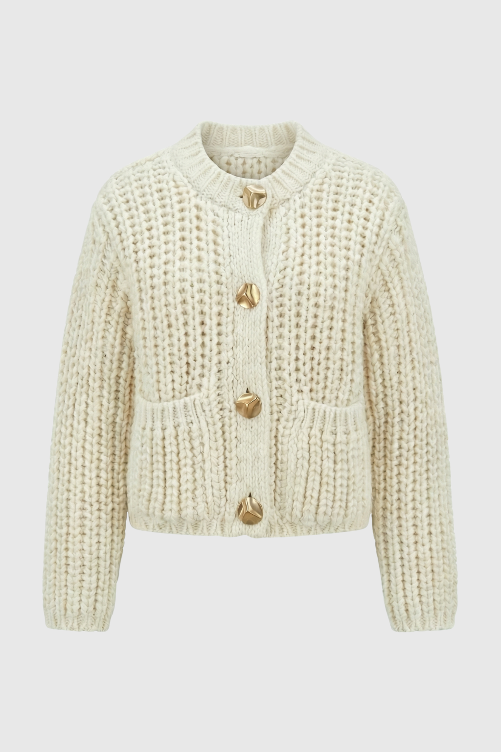 Stella | White Long Cardigan Sweater