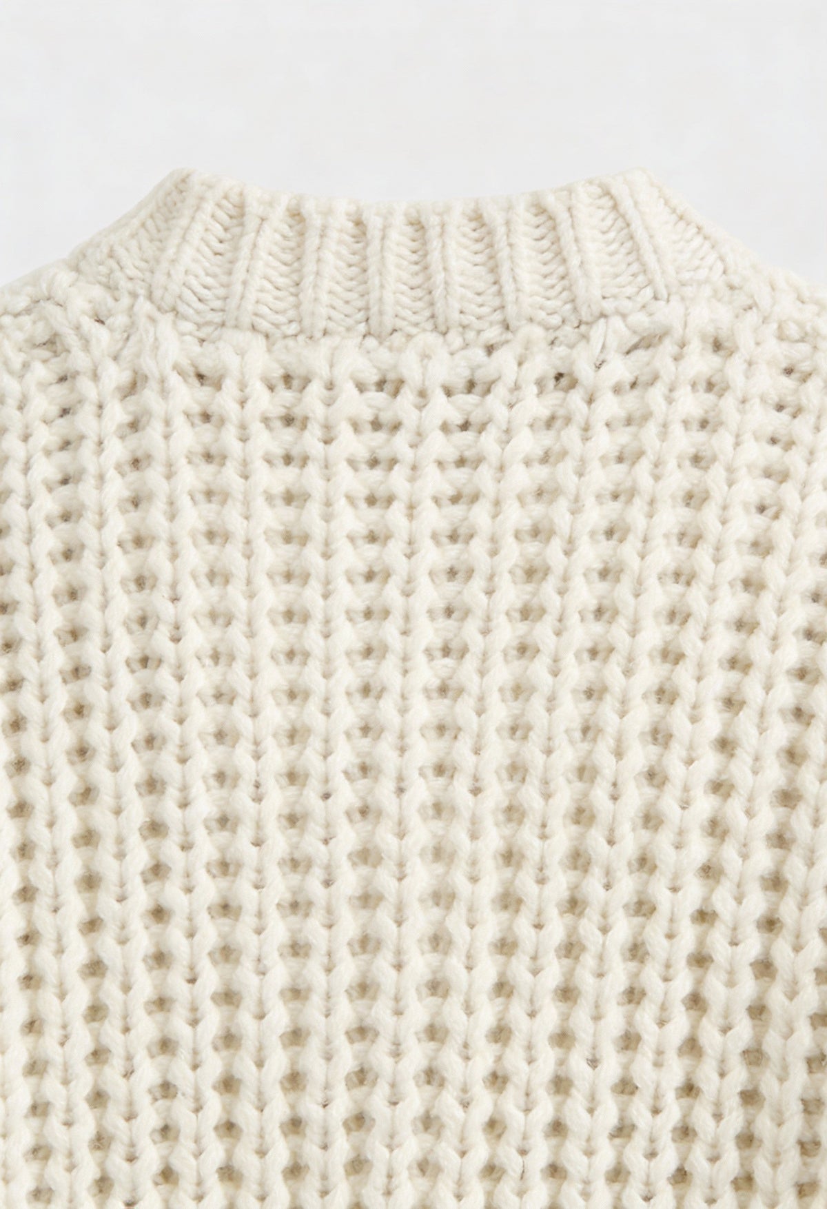 Stella | White Long Cardigan Sweater