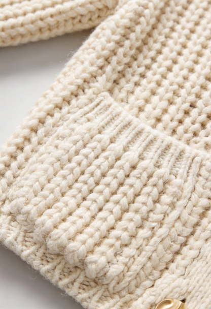 Stella | White Long Cardigan Sweater