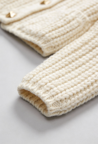Stella | White Long Cardigan Sweater