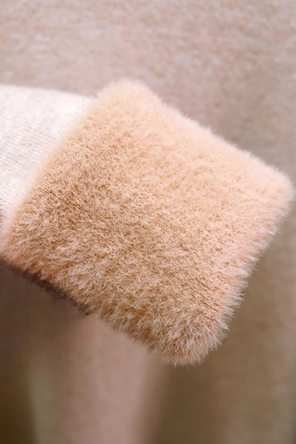 Beatrice | Beige Slim Fit Turtleneck Sweater