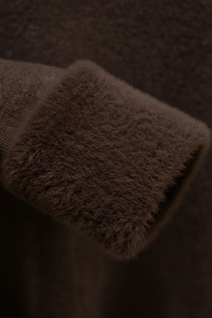 Rosalie | Brown Turtleneck with Slim Fit