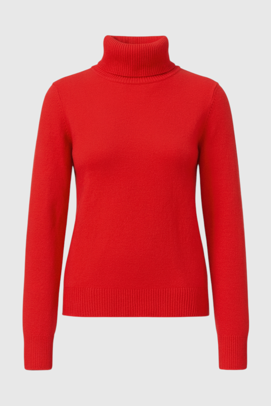 Petra | Elegant Red Turtleneck Sweater