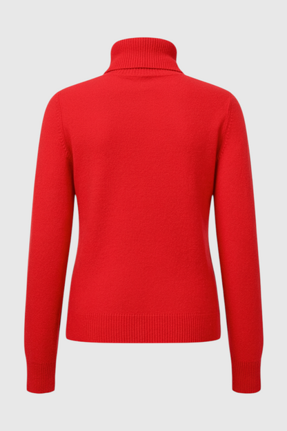 Petra | Elegant Red Turtleneck Sweater