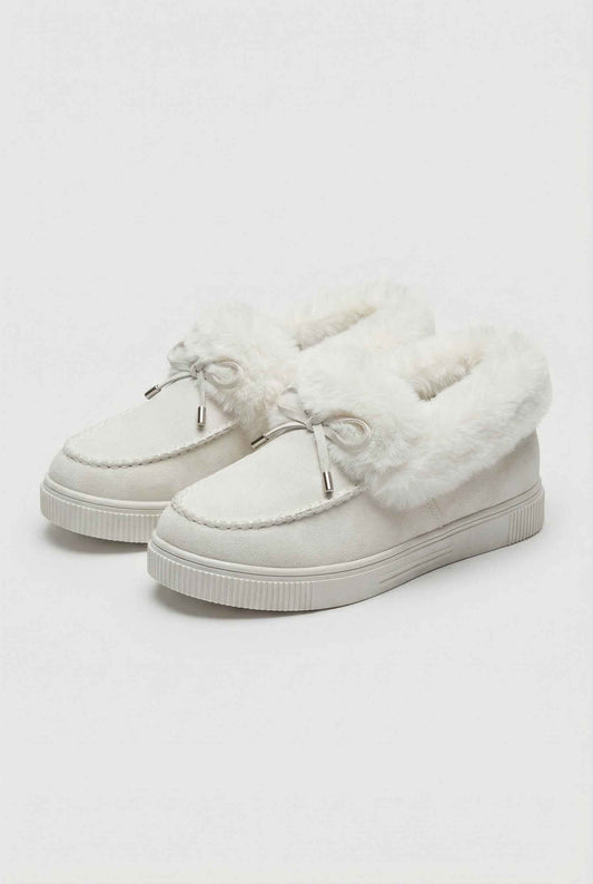 Evie | Insulated white winter boots