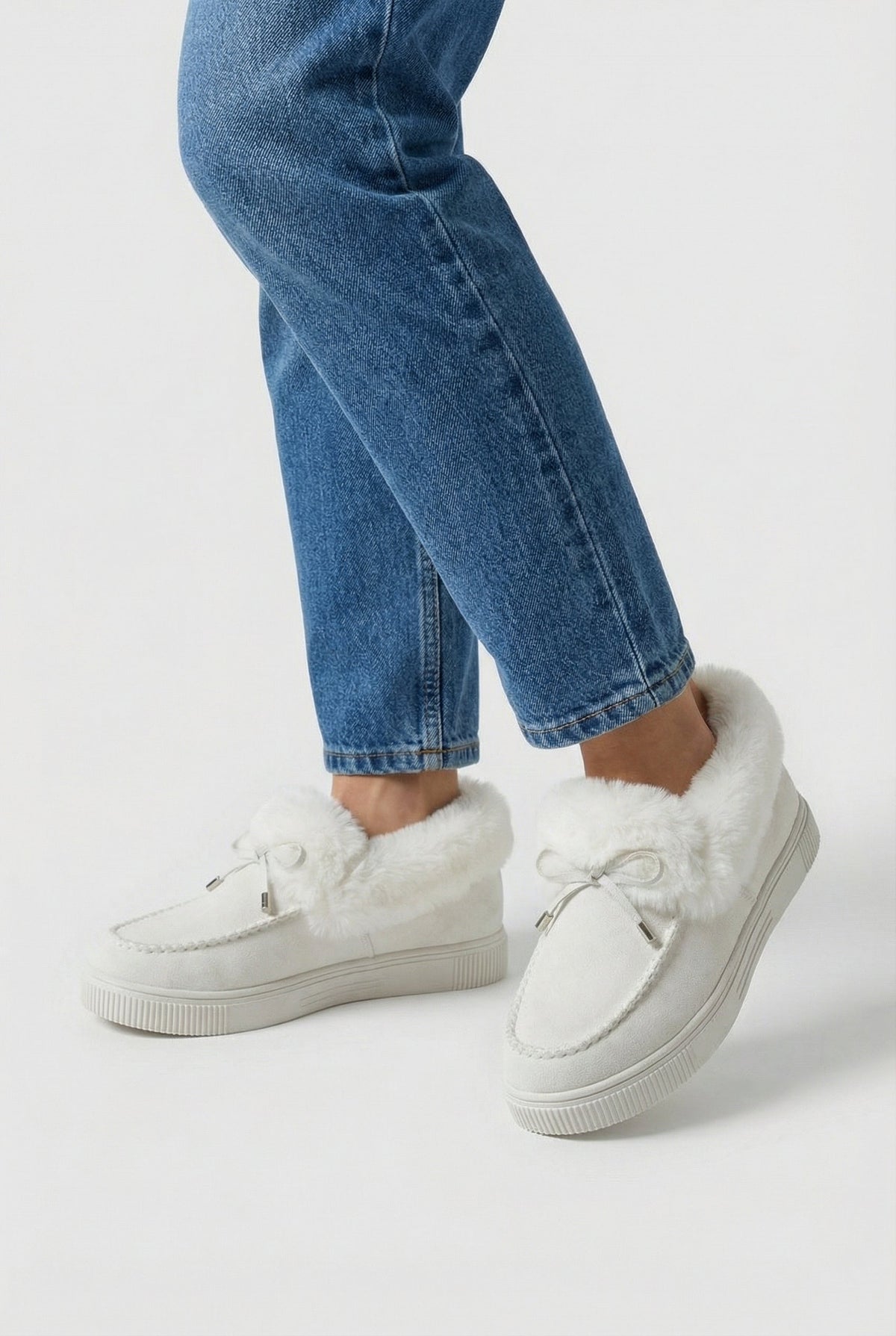Evie | Insulated white winter boots