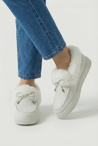 Evie | Insulated white winter boots
