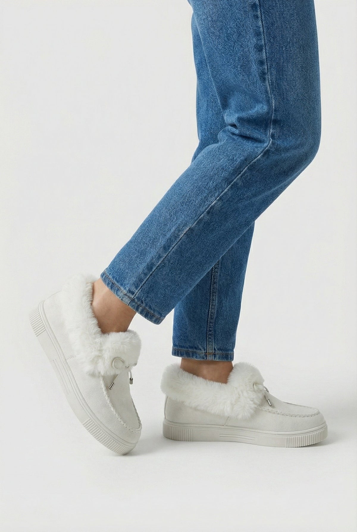 Evie | Insulated white winter boots