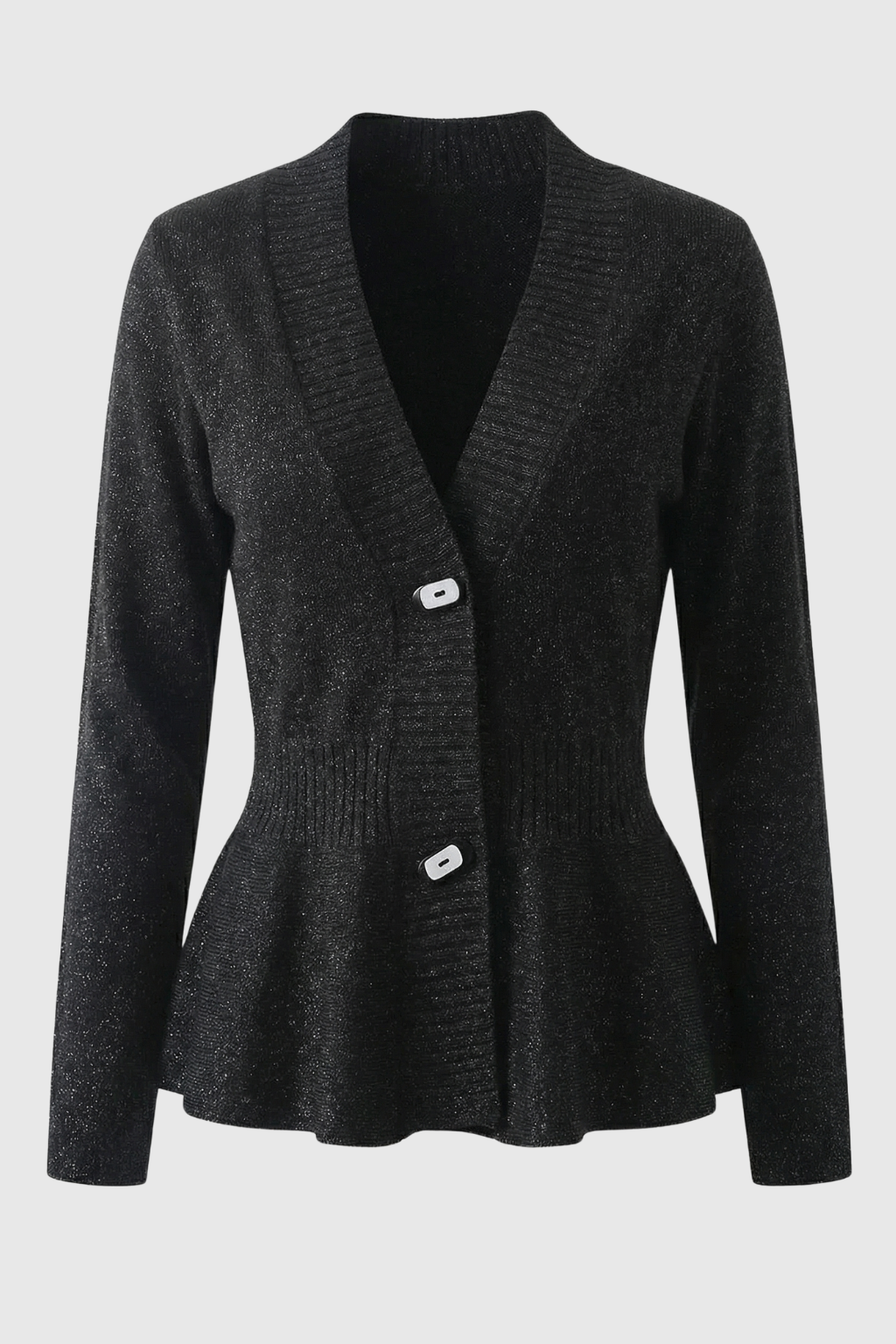 Mia | Soft Black Open-Front Cardigan Sweater