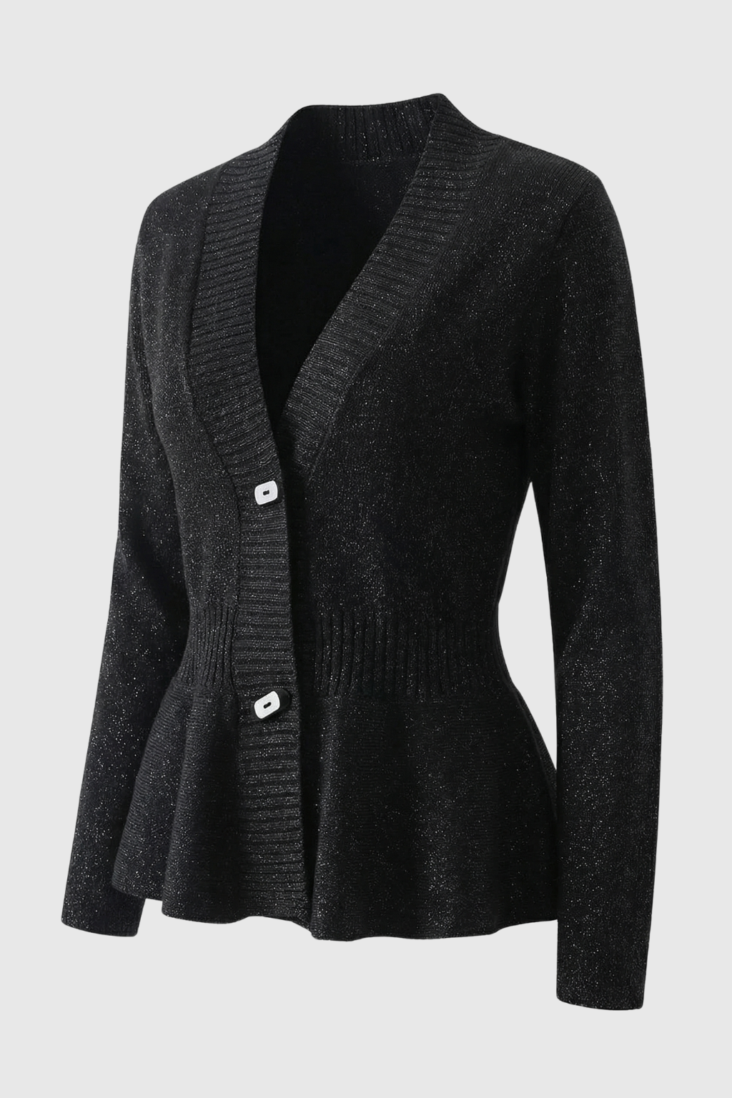 Mia | Soft Black Open-Front Cardigan Sweater
