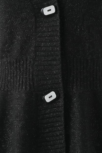 Mia | Soft Black Open-Front Cardigan Sweater