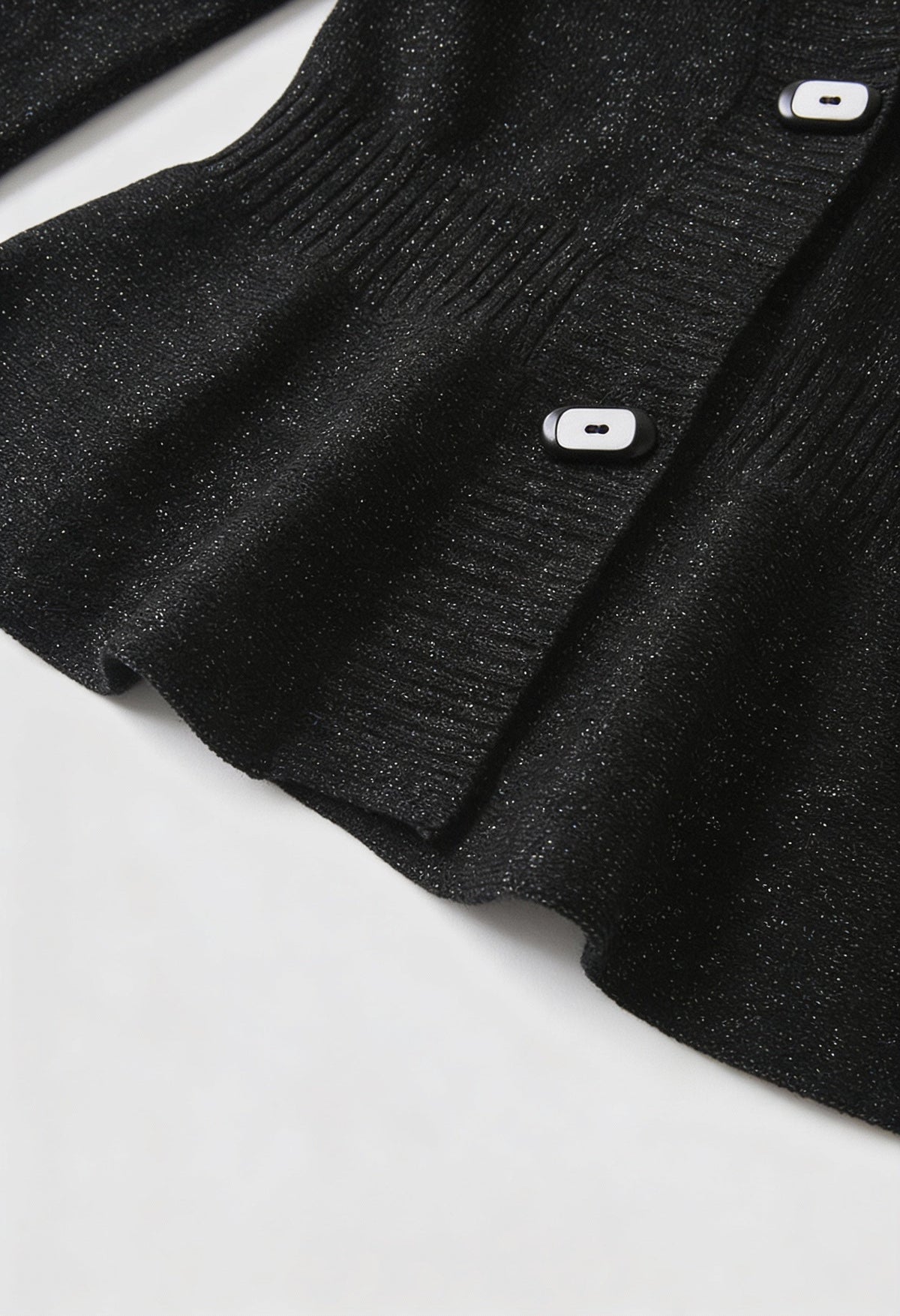 Mia | Soft Black Open-Front Cardigan Sweater