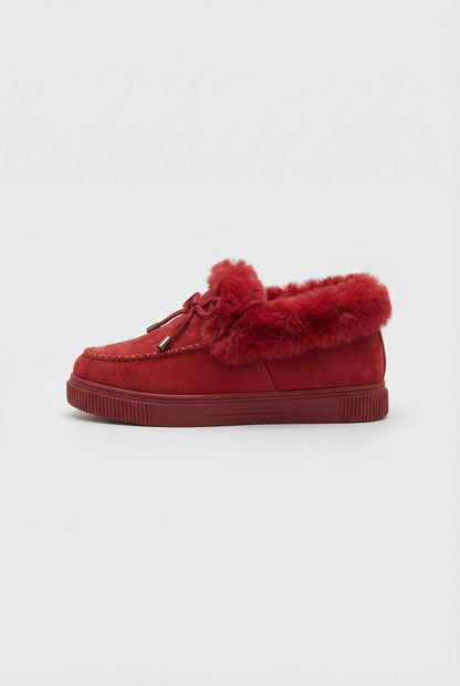 Rosie | Burgundy warm winter boots